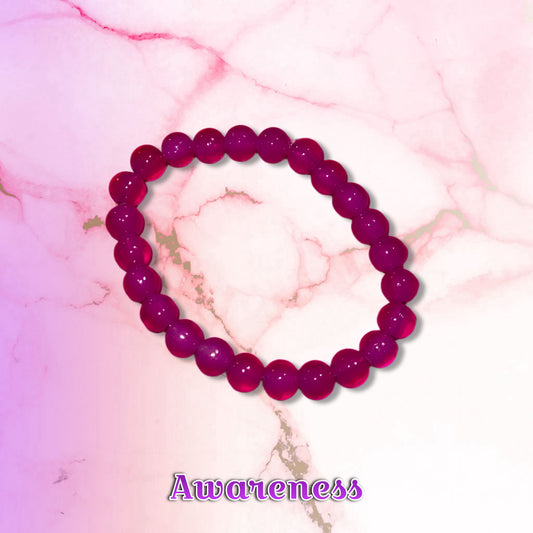 Awareness - Chakra Glass Bead Bracelet