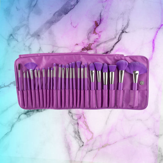 BC Neon Purple Brush & Travel Bag Set