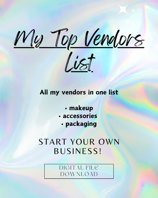 My Top Vendors List