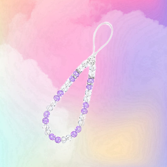 Gentle Cloud - Divine Crystal Beads Phone Strap