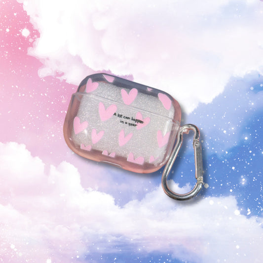 Pink Hearts - AirPods Case